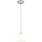 Access Lighting Martini, Pendant, Brushed Steel Finish, White Glass 28004-1C-BS/WHT - alternate 1